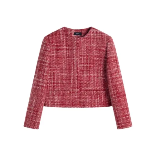 THEORY Новогодний Куртка Женские Смешанный Красный