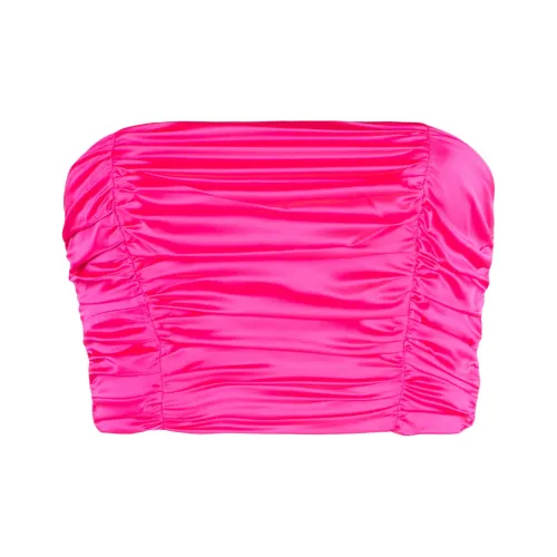 Rotate Без бретелек Топ Женский Неоново-розовый