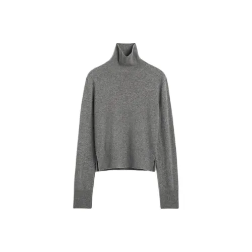 TOTEME FW24 Кашемир Свитер Женский Фотиния Серый