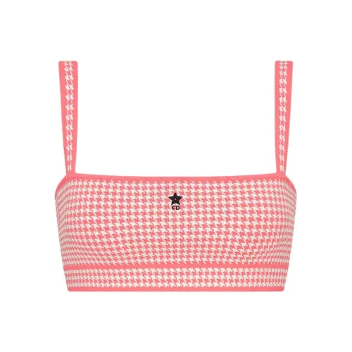 DIOR DIORIVIERA Коллекция SS24 Топ на бретелях Женский Конфетный Розовый