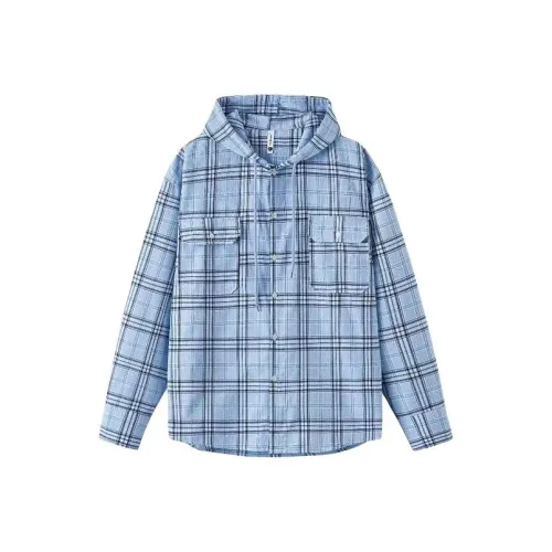 HUINIAN Синие Женские Рубашки