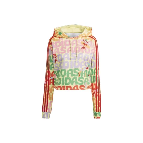 Adidas x FARM RIO 3 Stripes Hoodie Женский Желтый