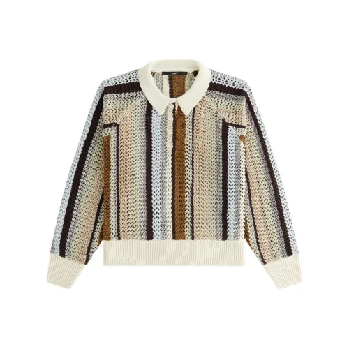 KITH FW24 DELIVERY II Emery Crochet Rugby Knit Women's Multicolor