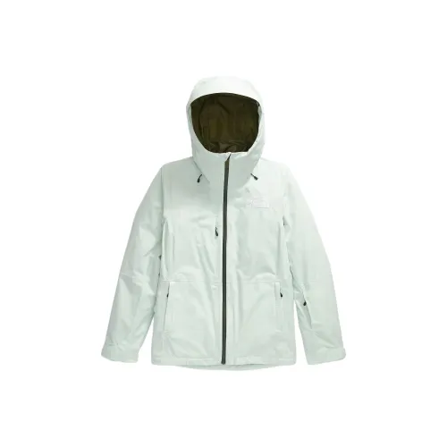 THE NORTH FACE ThermoBall Snow Triclimate DryVent Куртки Пальто Женские Светло-зеленый Лес Оливковый