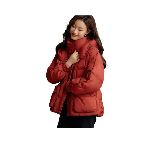 Mo Han Yi Mei Пуховик Женские Красный