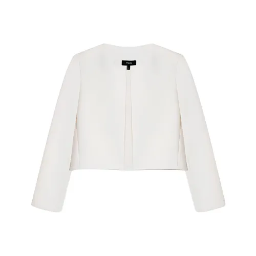 THEORY Куртки Пальто Женские Айвори Белый