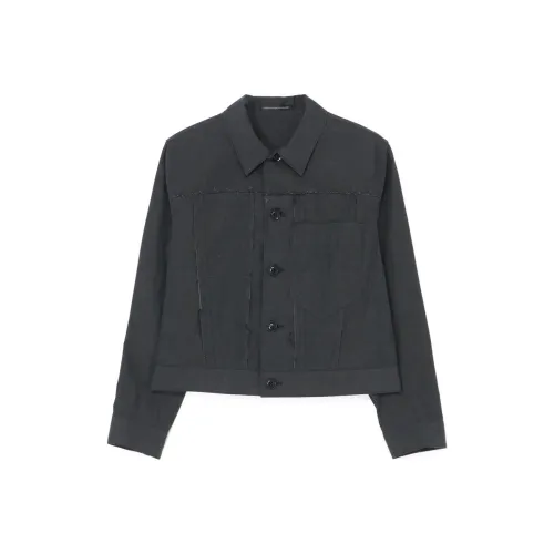 Yohji Yamamoto Серые Женские Куртки