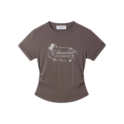 CHOCOOLATE T Рубашка Женская Темно-Серый