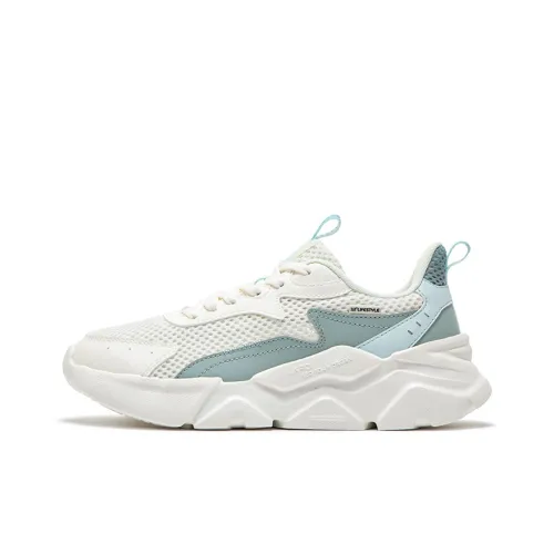 361° Износостойкий Дышащий Легкий Низкий Топ Повседневная Обувь Женская Перьевая Белый Свет Дымчатый Зеленый