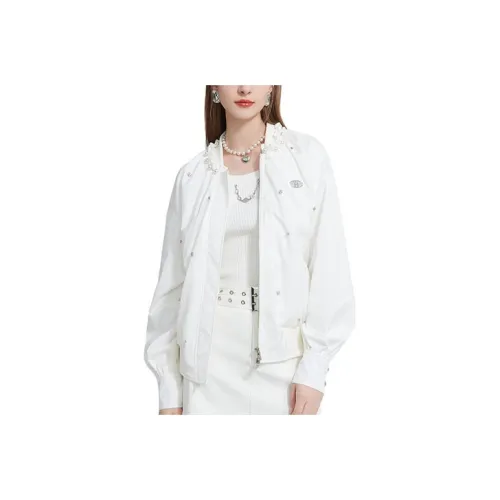 AIVEI Куртки Пальто Женские Белые