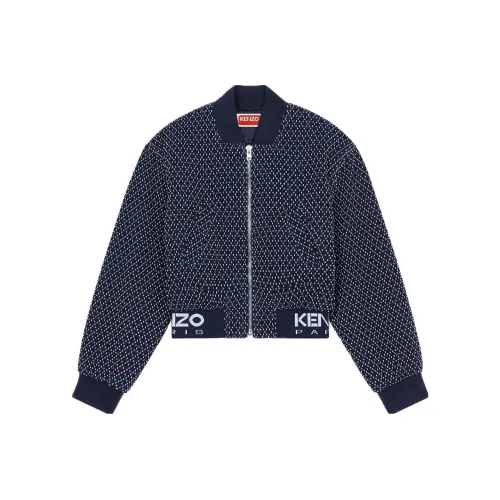 KENZO Промытый синий Женские Куртки