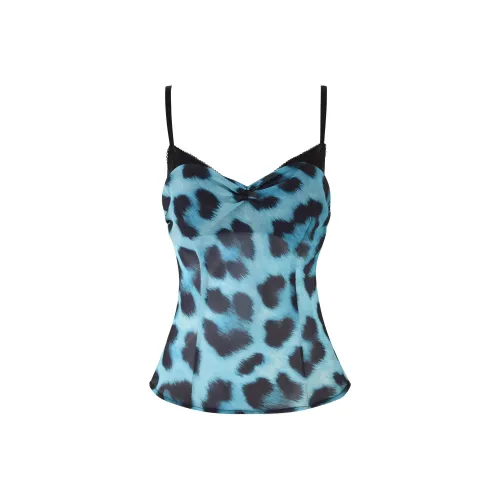 I.AM.GIA ASALIA Топ Топ на бретелях Женский Леопардовый принт
