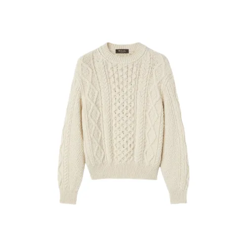 Loro Piana Свет Латте Женские Кашемировые Свитеры