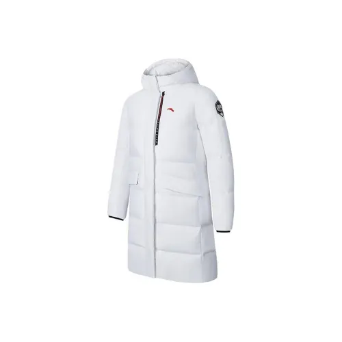 Anta ZONGXUNXILIE Белая снежинка Женские пуховики