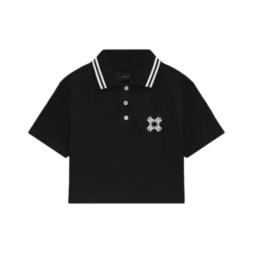 AMIRI Early Spring Collection SS25 Поло Женское Черное