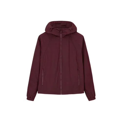 ANTA Куртки Пальто Женские Розовый Баклажан Красный