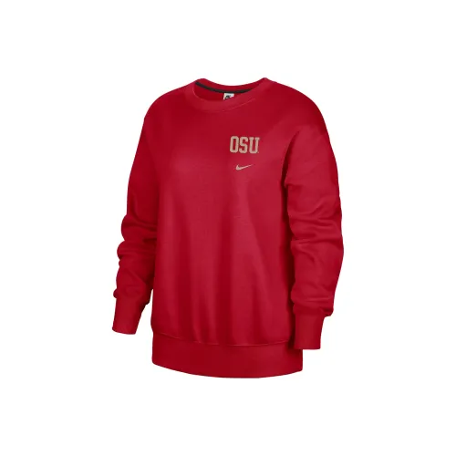 Nike Ohio State Club Fleece Свитшот Женский Университетский Красный