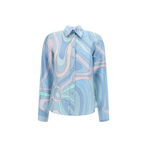 EMILIO PUCCI Рубашка Женская Синяя