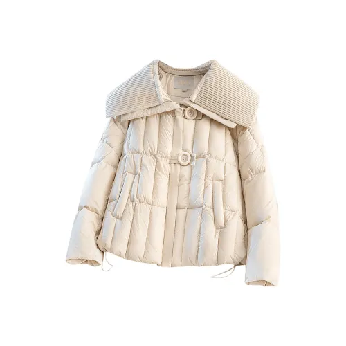 Cypress House Пуховик Женский Бежевый