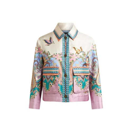 ETRO SS25 Куртки и Пальто Женские Розовые