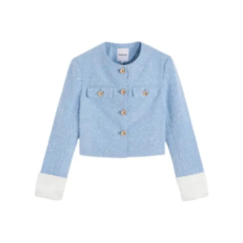 BEBE Куртки и Пальто Женские Светло-Синий