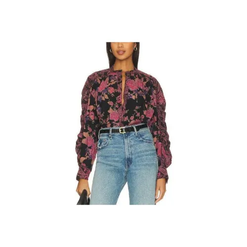 FREE PEOPLE Рубашка Женская Многоцветная