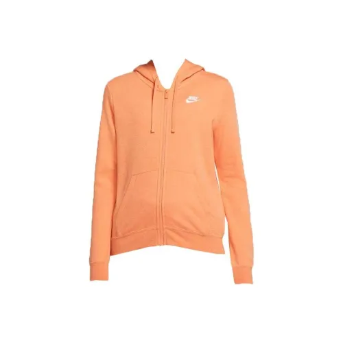 NIKE Апельсиновые Женские Свитшоты