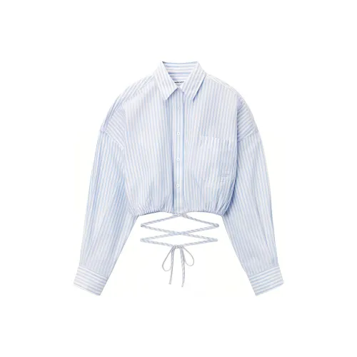 Alexander Wang SS25 Рубашка Женская Синие Розовые