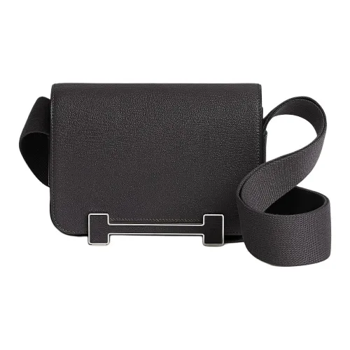 HERMES Geta Chevre Mysore Шевро Сумка через плечо Сумка на плечо Женская Сланец