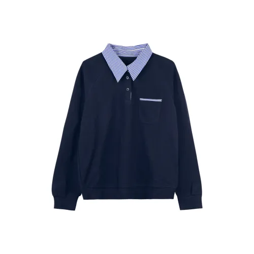 MIGU Темно-синий Женские Свитшоты