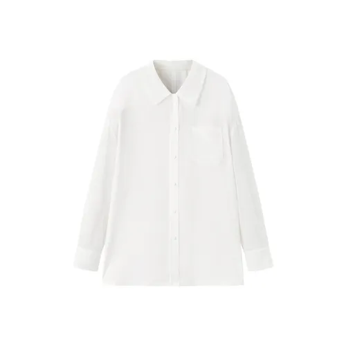 PEACEBIRD Белые Женские Рубашки