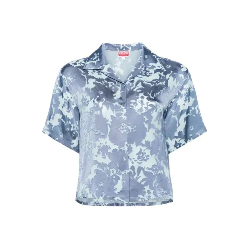 KENZO SS24 Рубашка Женская Protea Blue
