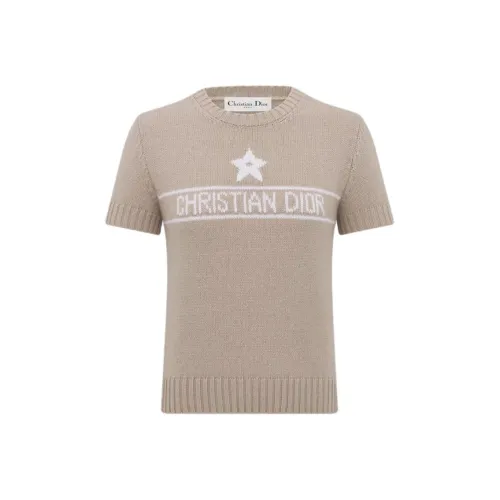 DIOR Khaki Женские кашемировые свитеры