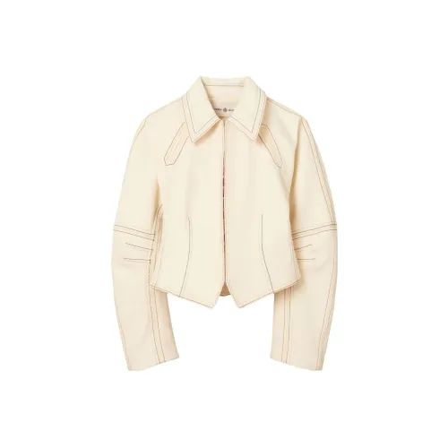 Tory Burch SS23 Куртки и Пальто Женские Экрю