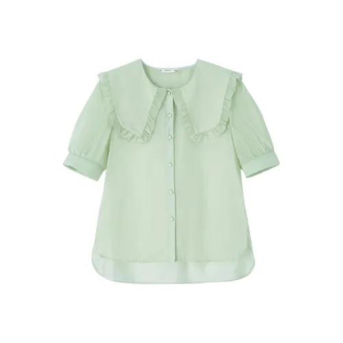 Pit Светло-зеленая Женская Рубашка
