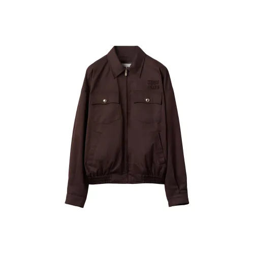 MIU MIU Какао-коричневый Унисекс Куртки