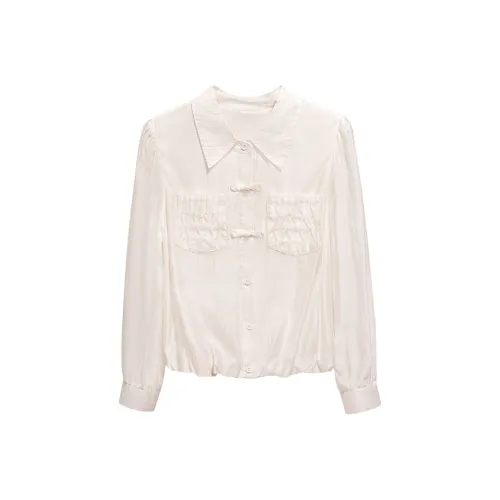 Cypress House Кремовый Абрикос Женские Рубашки