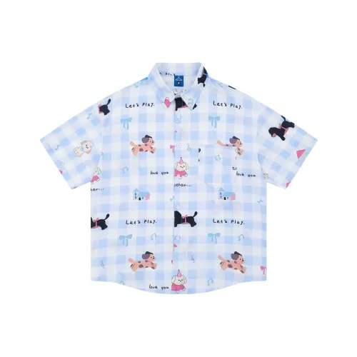 BEAR UNION Рубашка Женская Небесно-Синий