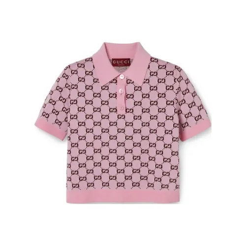 GUCCI Розовый Женские Поло