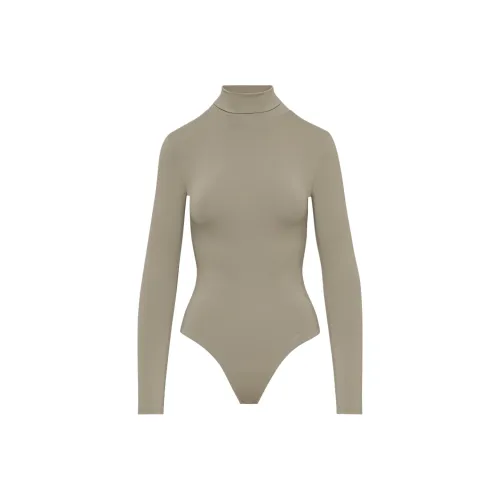ARITZIA Тень Водолазка Lonasleeve Bodysuit Комбинезон Женские Nomad Тауповый Nomad Серый Умбра