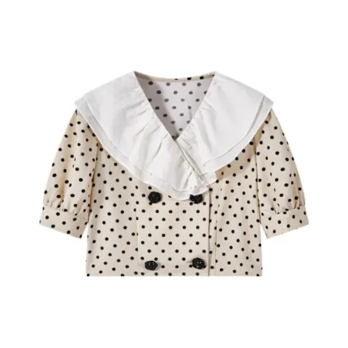 LCEVHZ'S Абрикос Женские Рубашки