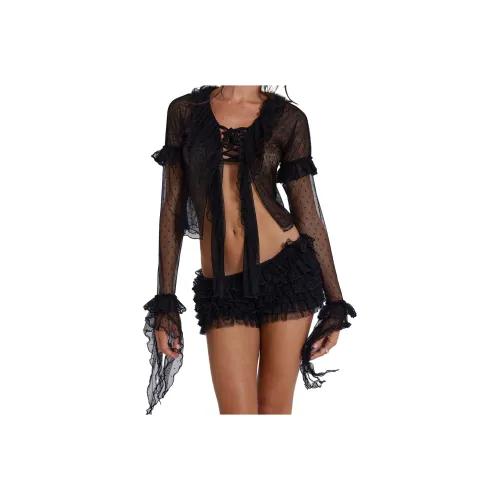 Jaded London Fatale Collection Рубашка Женская Черная