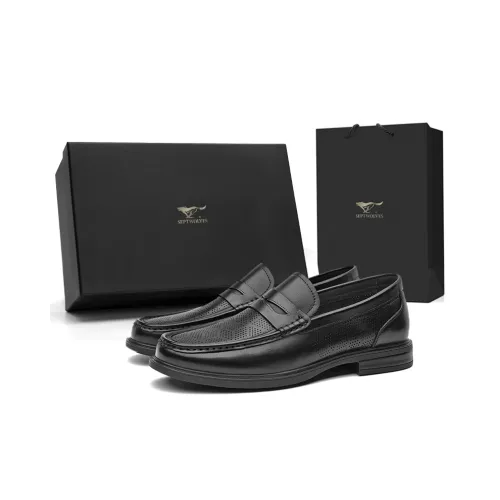 SEPTWOLVES Лоферы Черный Дышащий Стандартный Размер Кожа Обувь Мужская