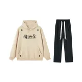 Комплект одежды (Абрикосовый свитшот + Черные штаны) Стандартное издание