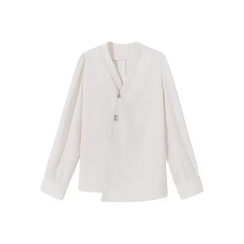 SHIRAN Рубашка Женская Бежевая Абрикосовая