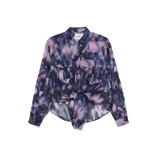 ISABEL MARANT ETOILE Светло-фиолетовые Женские Рубашки