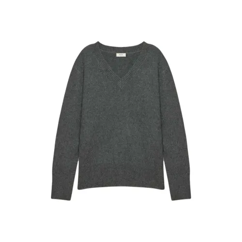 ARITZIA Плюшевый кашемировый oversized свитер с V-вырезом кашемировый свитер женские вереск уголь камень Фиби Женнан уголь