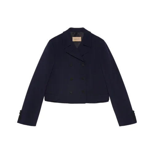 GUCCI Темно-синие Женские Куртки