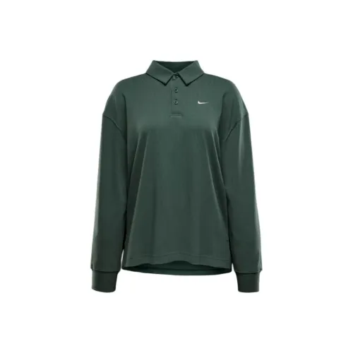 Nike Sportswear Essentials Series Поло Женское Винтаж Зеленый