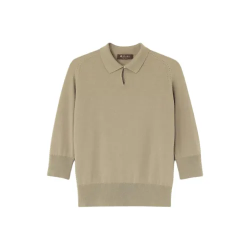 Loro Piana Зеленые Женские Кашемировые Свитеры